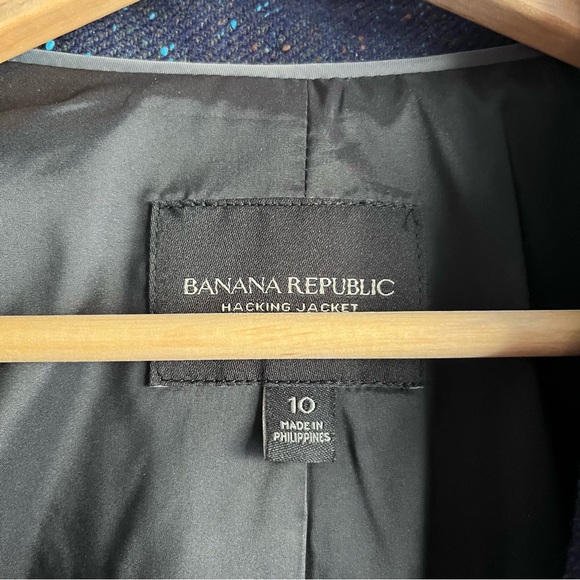 Banana Republic Speckled Blue Tweed Blazer - Picture 4 of 9